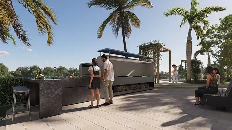 BBQ Area - Omya Residence